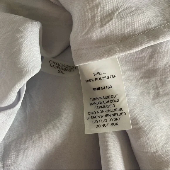 Calvin Klein Silvery Gray Button-up Shirt Large - Picture 5 of 7